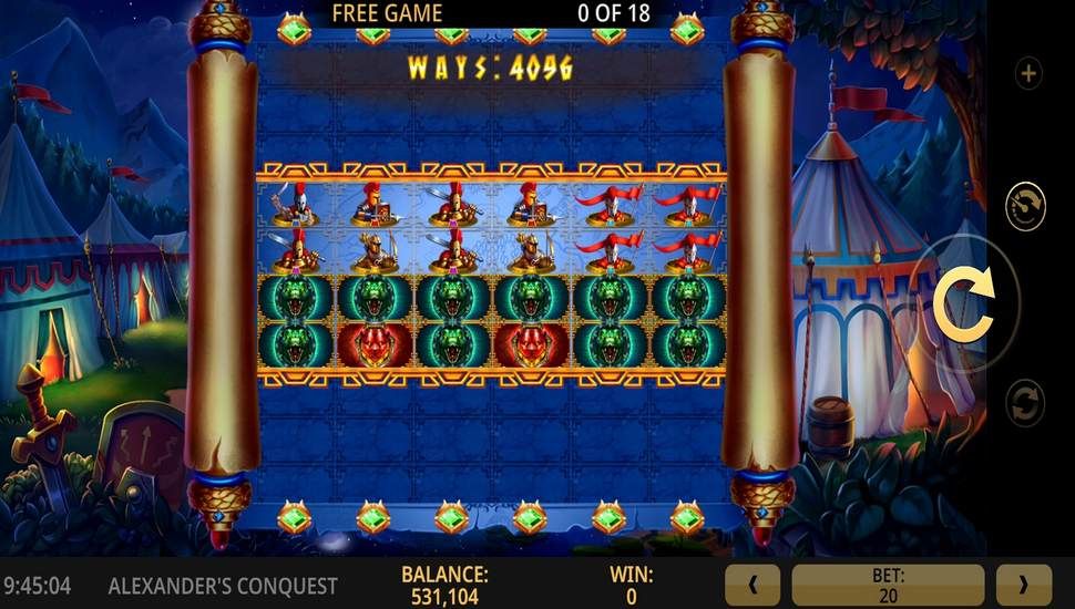 Alexander's Conquest Slot - Free Spins