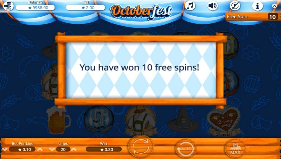 Octoberfest Slot - Free Spins