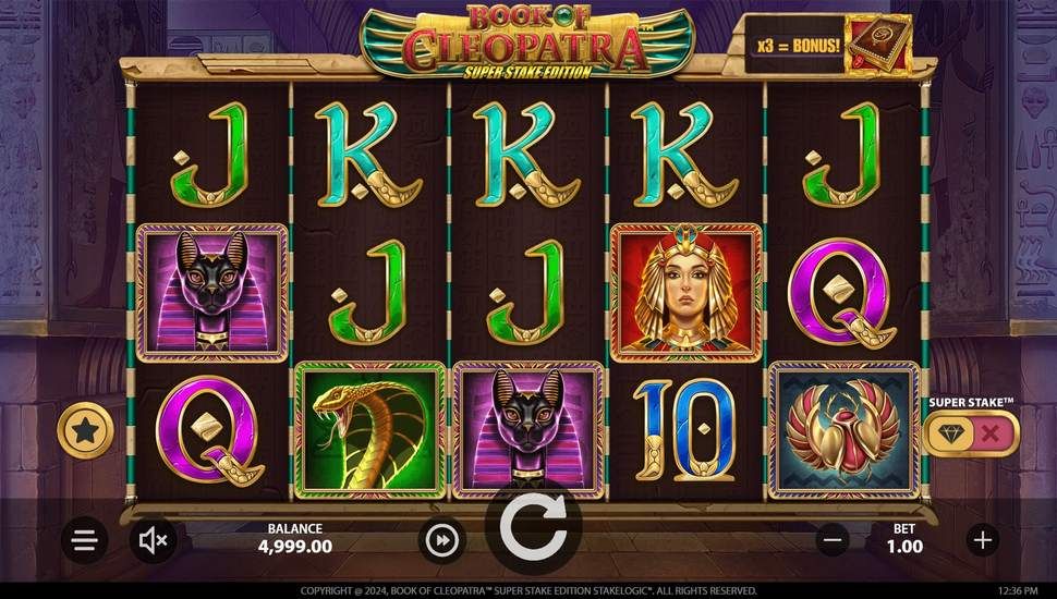Book of Cleopatra slot gameplay