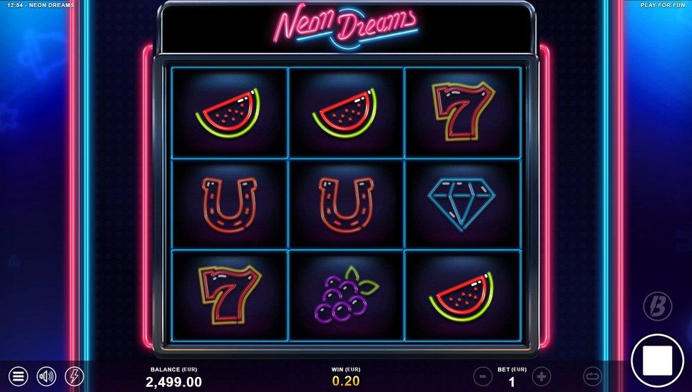 Neon Dreams slot gameplay