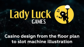 Casino design from the floor plan to slot machine illustration