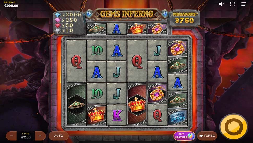 Gems Inferno Megaways slot