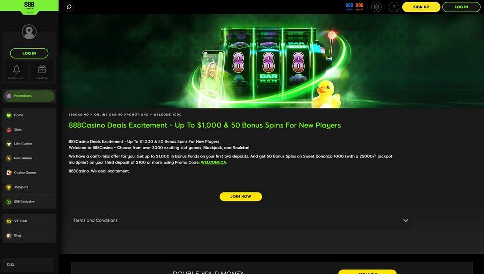 888 casino welcome bonus