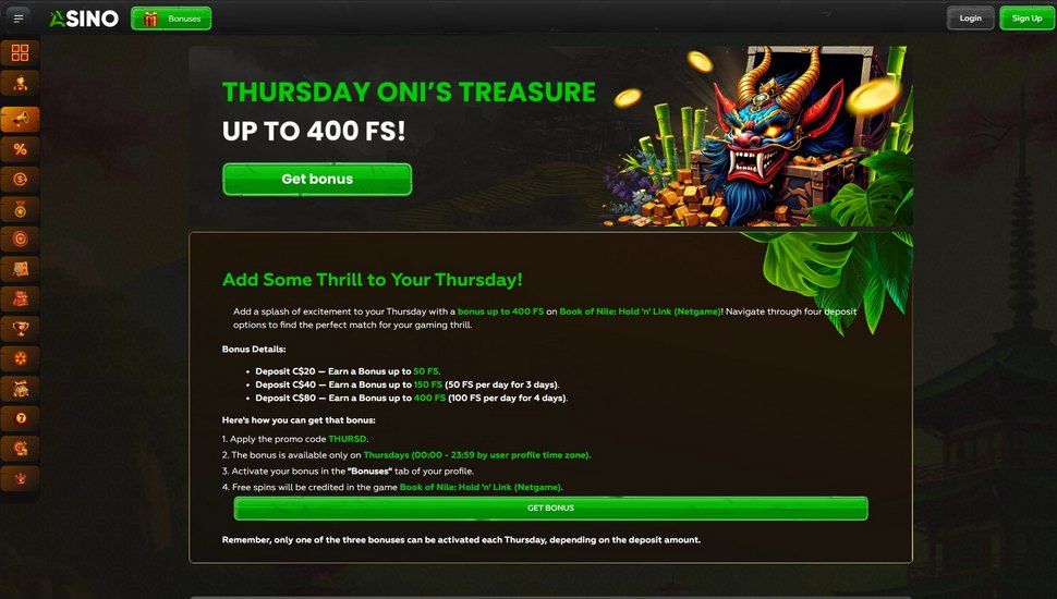 Asino Thursday Oni's Treasure