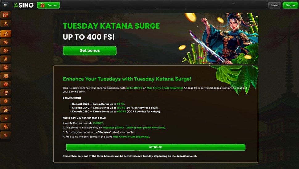 Asino Tuesday Katana Surge