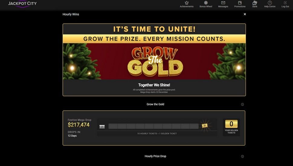 Jackpot City casino hourly wins