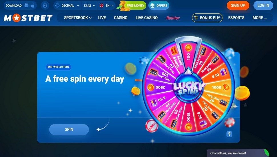 Mostbet daily free spins