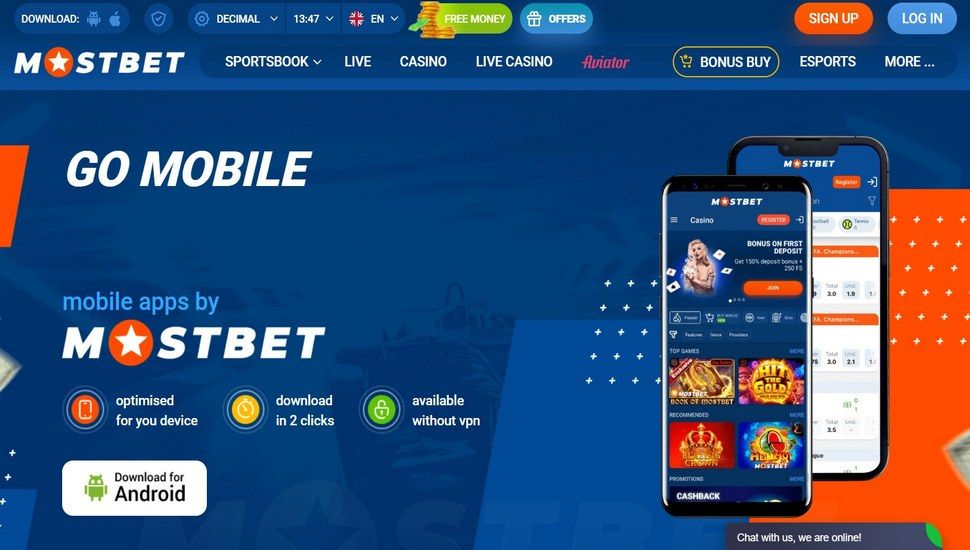 Mostbet mobile app bonus