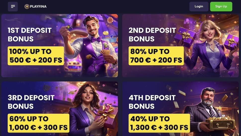 Playfina Bonuses