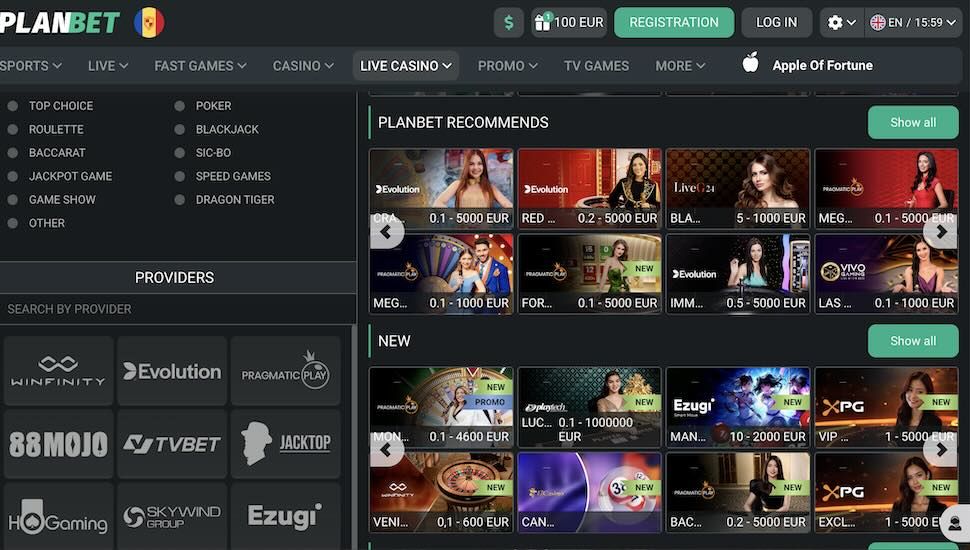 Planbet Casino