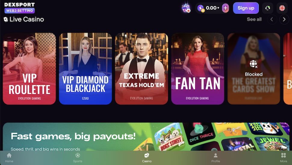 Dexsport.io Casino