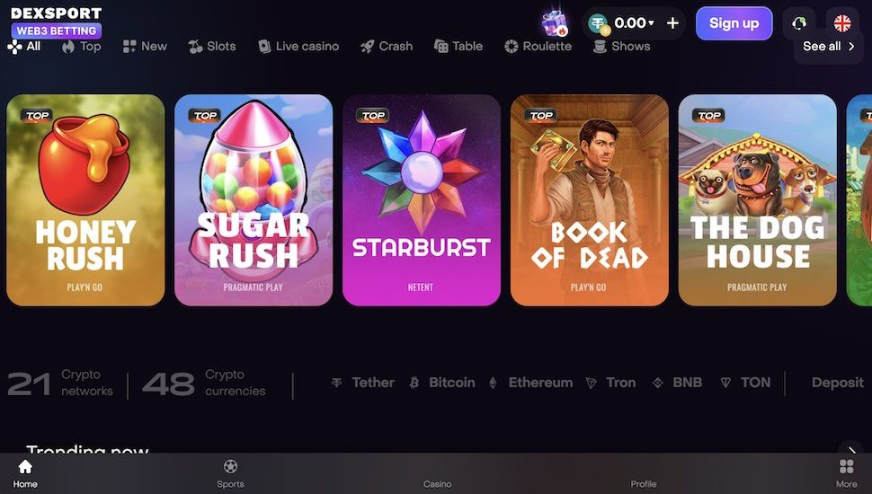 Dexport.io casino
