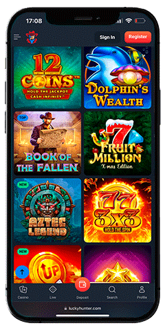 Lucky Hunter Casino mobile