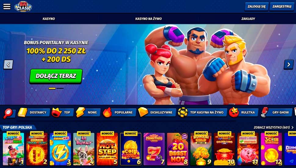 lobby kasyna Bigclash