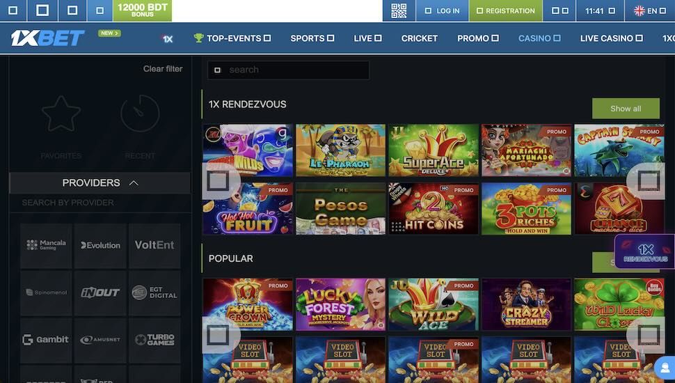 1xBet casino