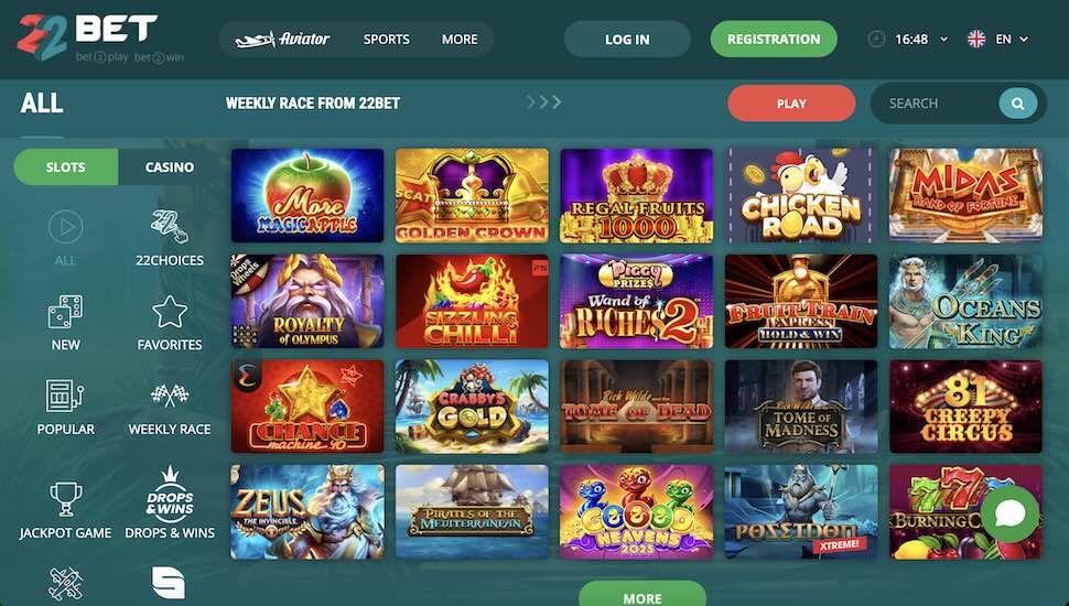 22vet Casino
