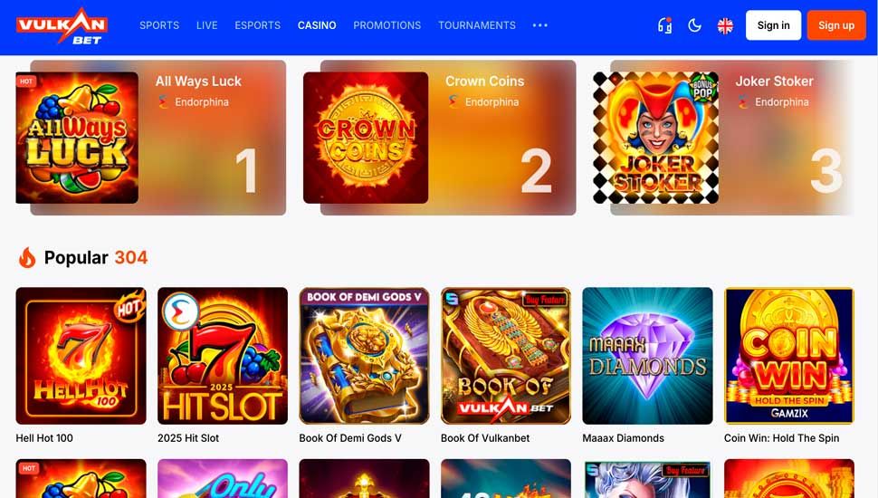VulkanBet casino