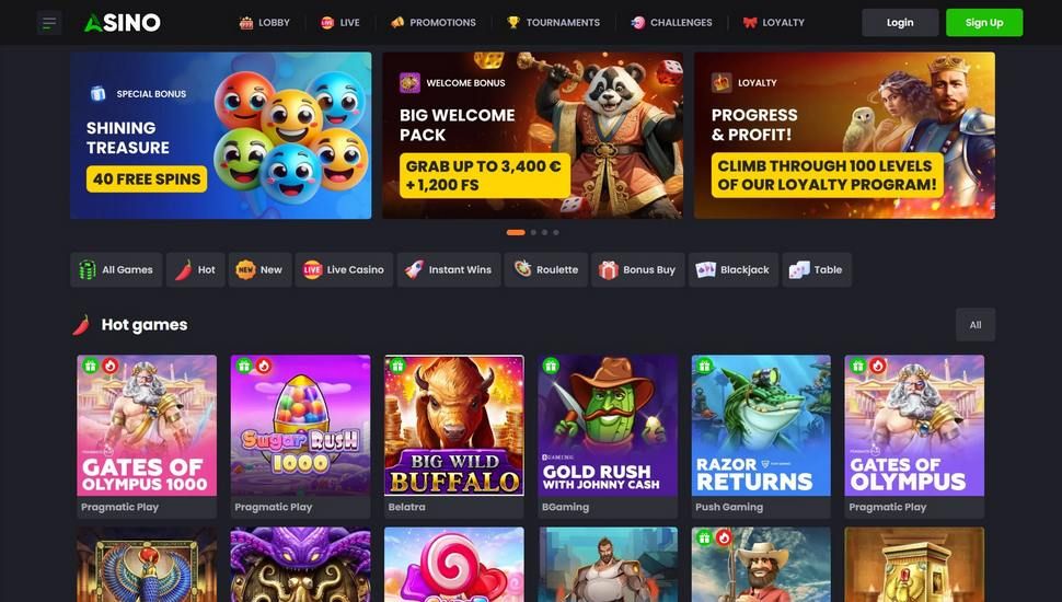 asino casino main page