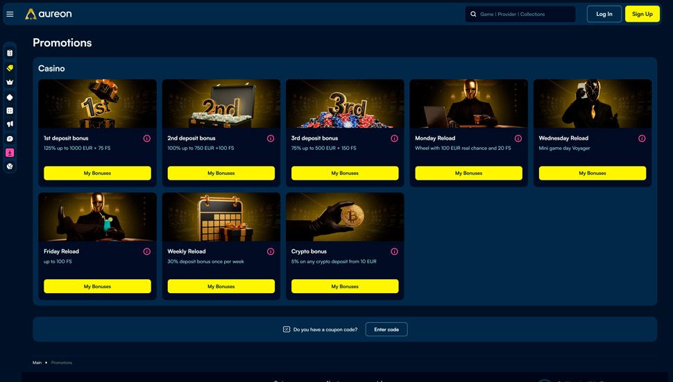 Aureonplay promotions