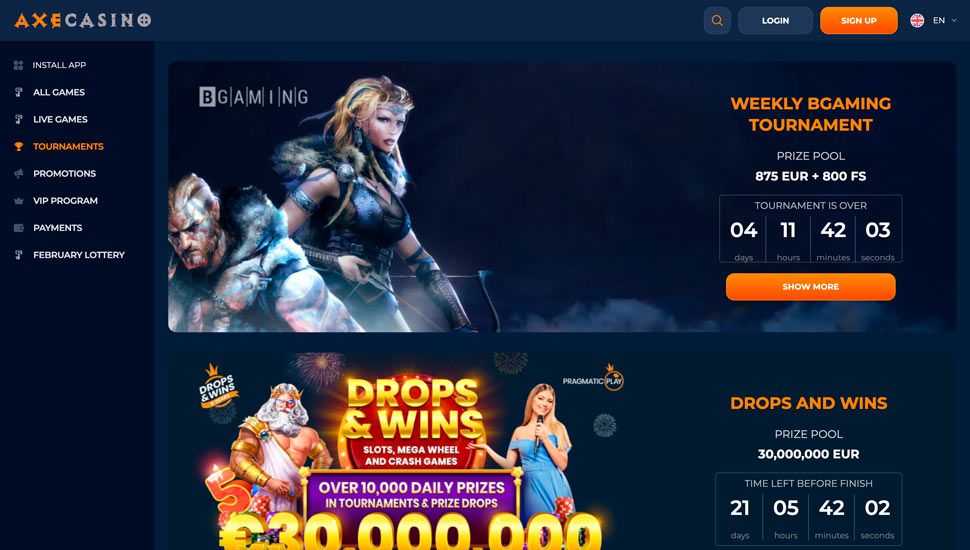 AxeCasino Tournaments