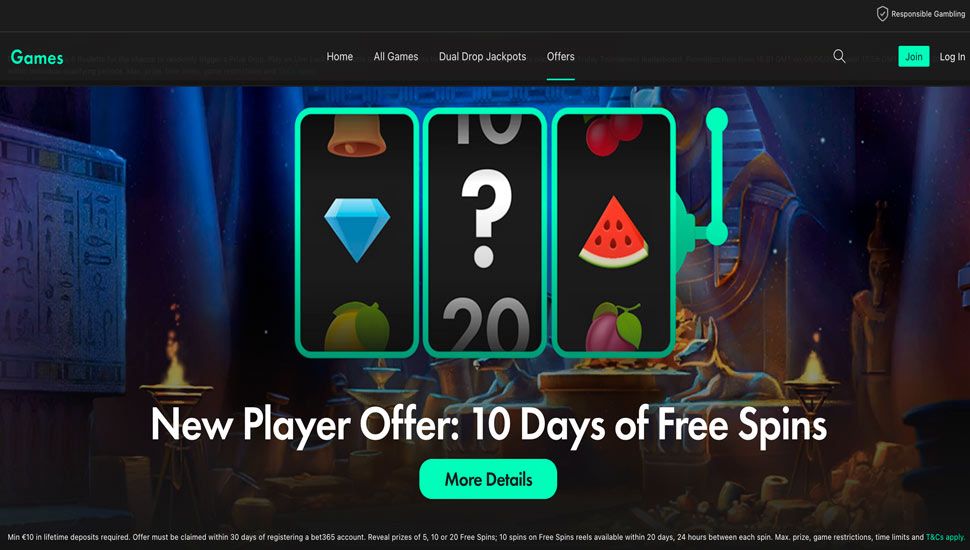 Bet365 casino bonuses