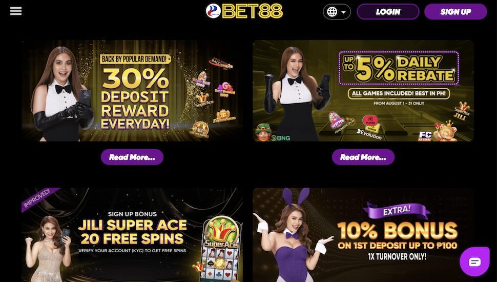 Bet88 Casino Bonuses