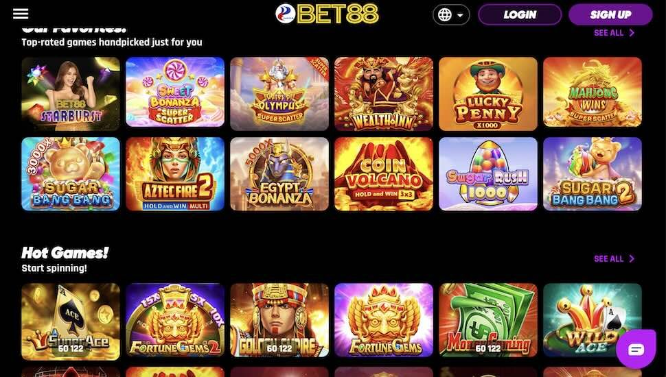 Bet88 Casino Games
