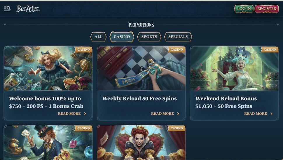 Betalice Casino Bonuses