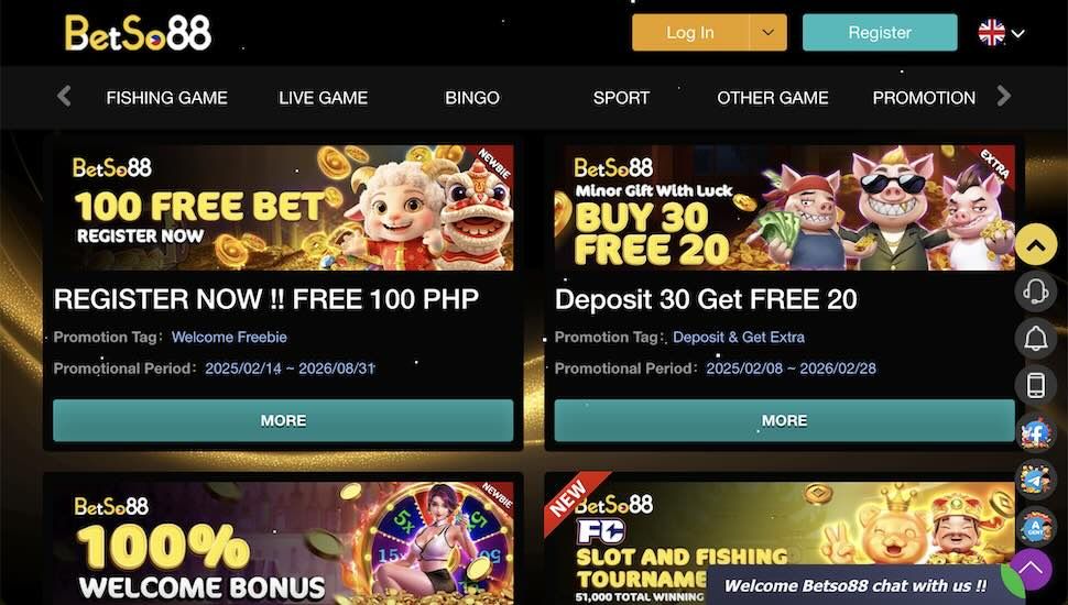 Betso88 Casino Bonuses