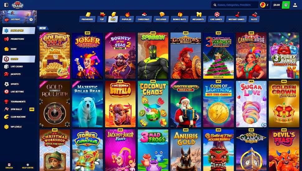 BigClash casino slots page