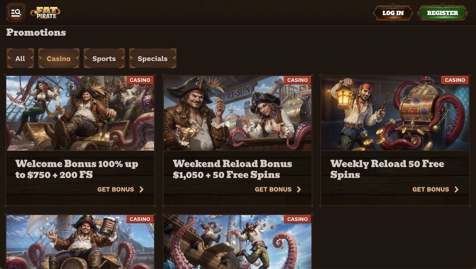 FatPirate casino Bonuses