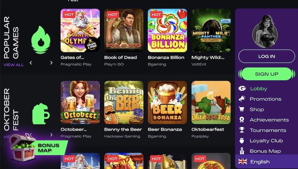 GlitchSpin Casino Games