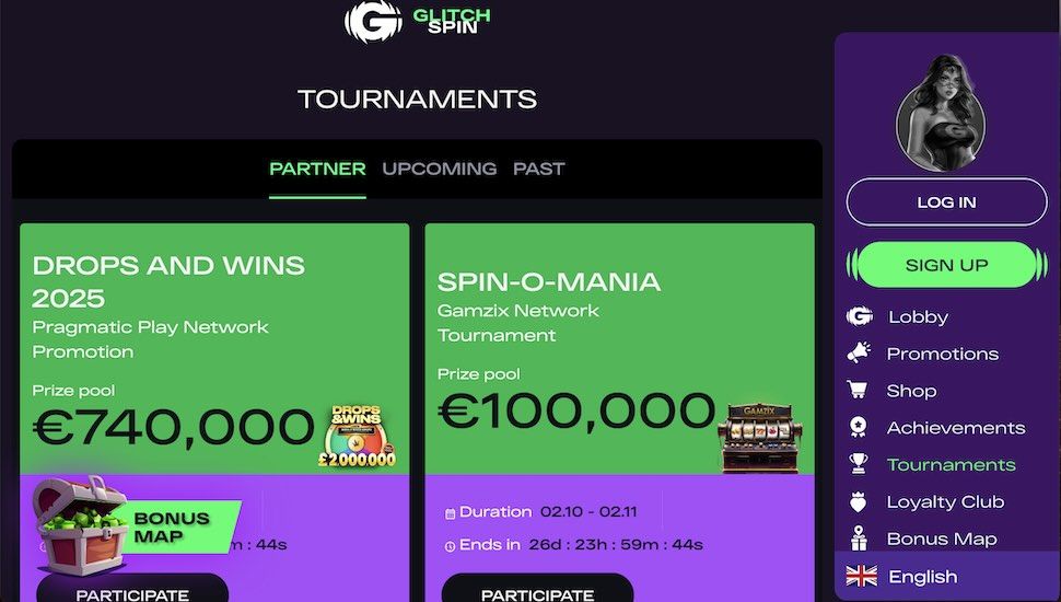 GlitchSpin Casino Tournaments