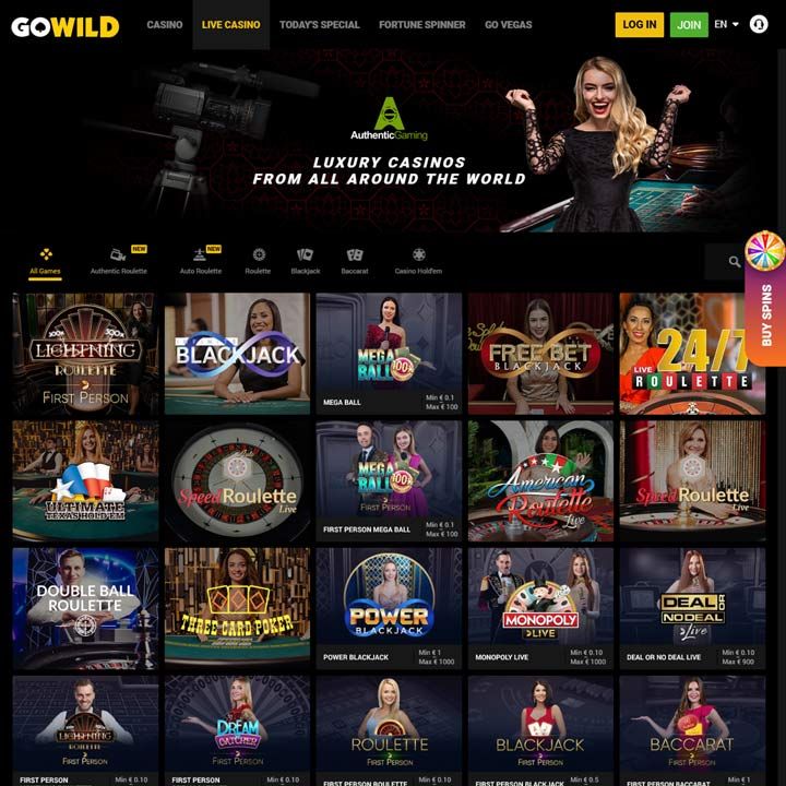 Gowild Casino Games