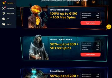 Hellspin casino - list of promotions
