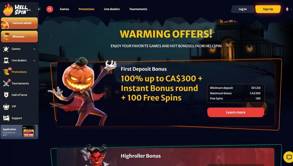 Hellspin casino bonuses