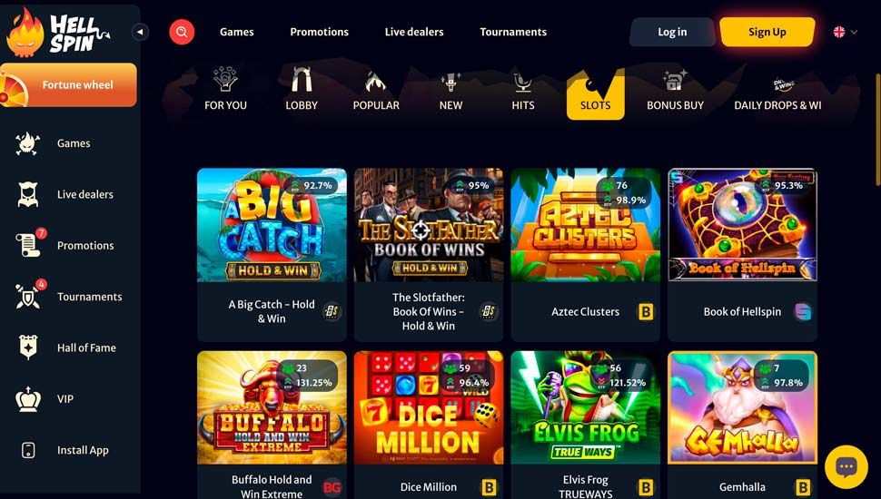 Hellspin casino slots