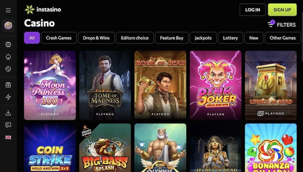 Instasino casino Games