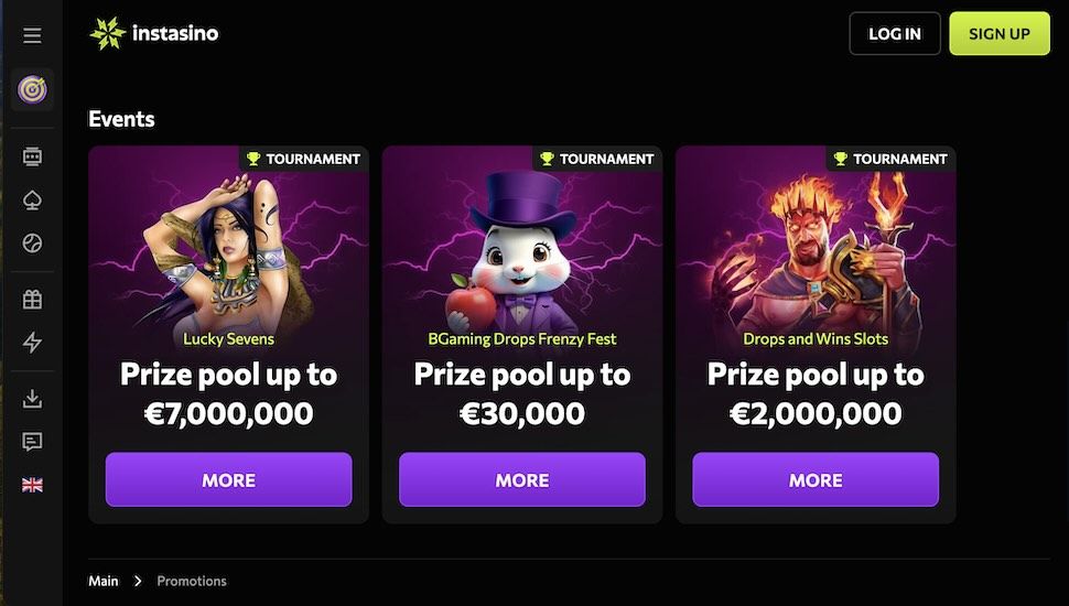 Instasino Casino Tournaments