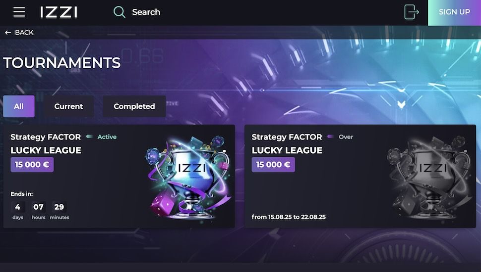 Izzi Casino Tournaments