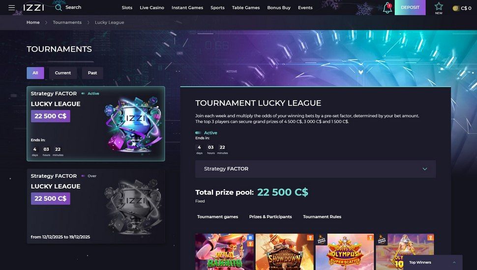 Izzi Casino Tournaments