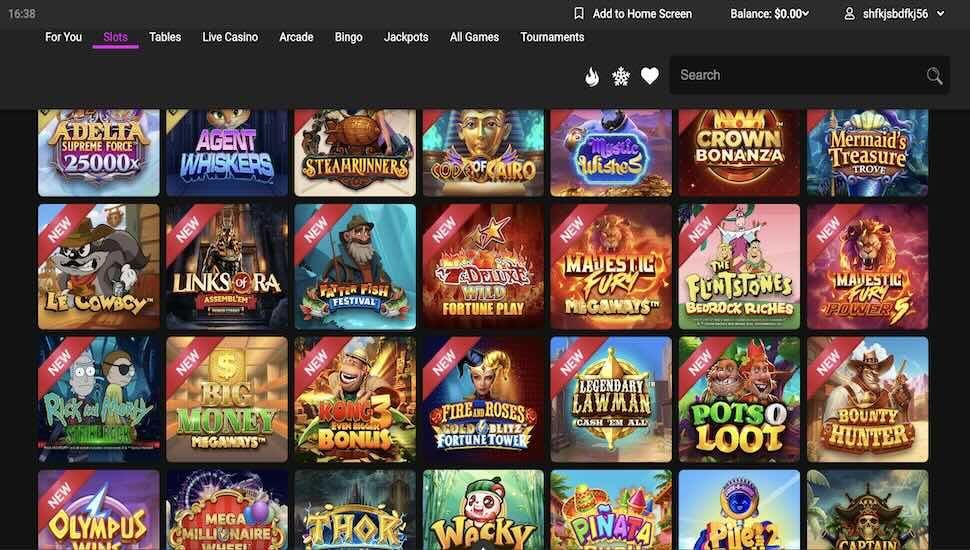 Jackpotcity Casino Games