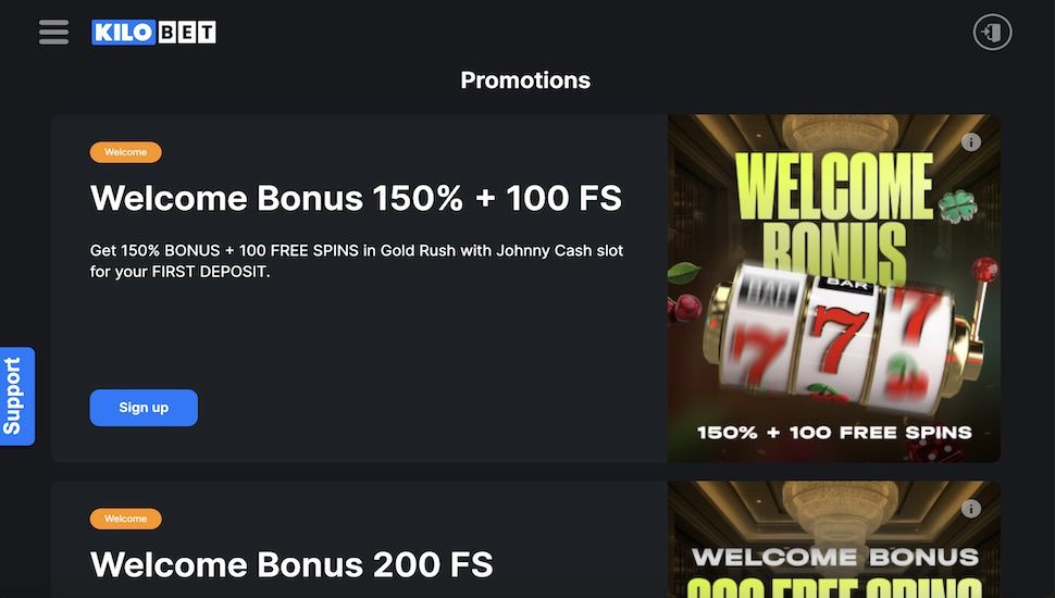 Kilobet Bonuses