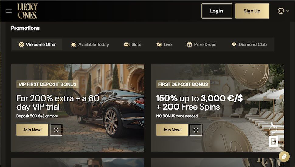 Lucky Ones Bonuses