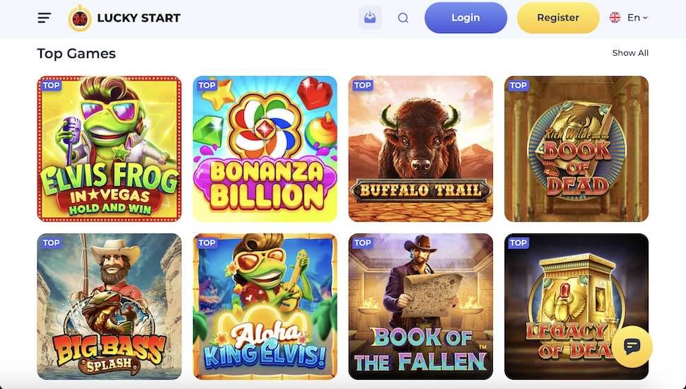 Luckystart Casino games