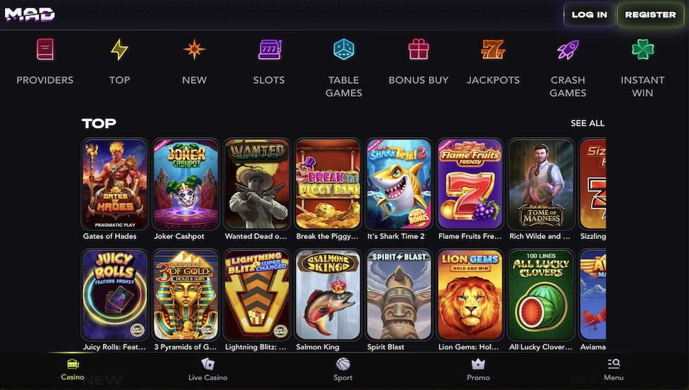 Madcasino Games