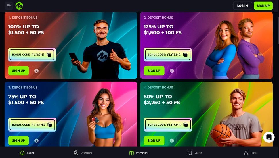 Mateslots Casino Bonuses