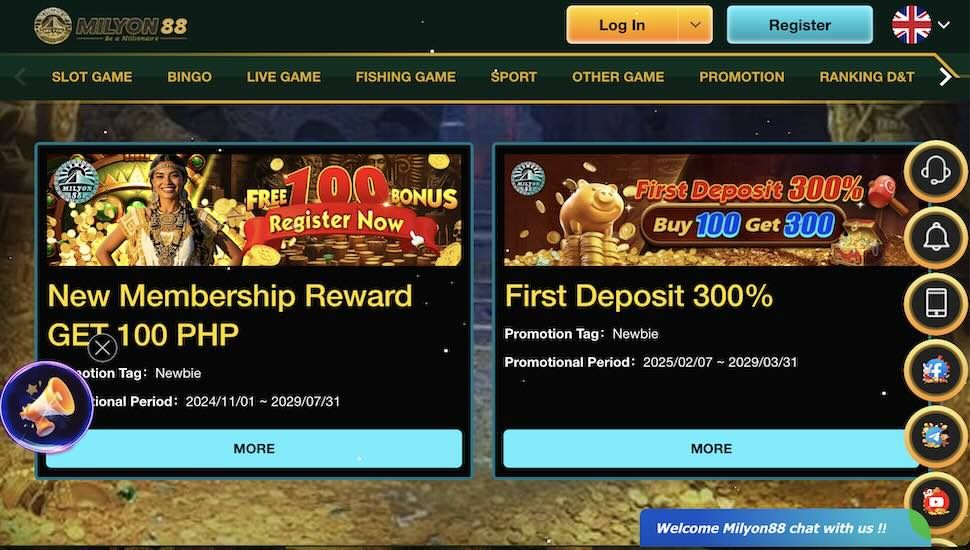 Milyon88 Casino Bonus