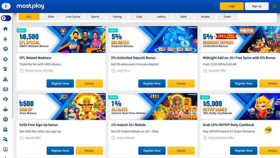 Mostplay casino bonuses