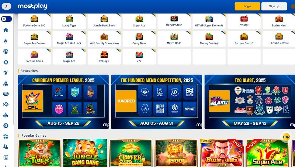 Games at Mostplay Casino